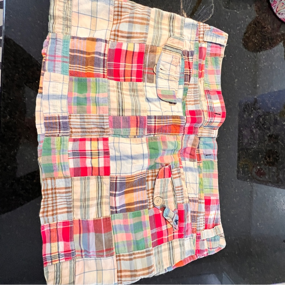 Nantucket preppy Vintage madris mini skirt